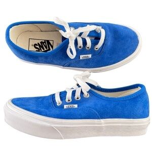 VANS Suede Scotchguard Protector Lace Up Sneakers Size 6.5 Blue Skater NWOB‎